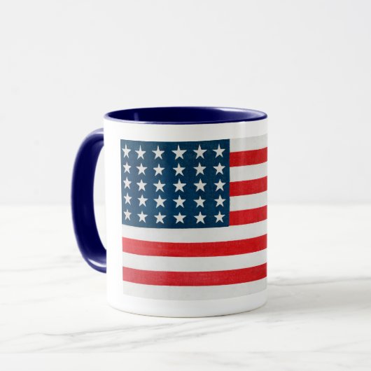 Amerikanische Flagge Tasse (Vorderseite Links)