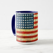 Amerikanische Flagge Tasse (Vorderseite Links)