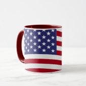 Amerikanische Flagge Tasse (Vorderseite Links)