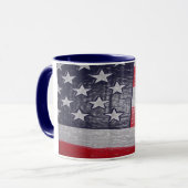 Amerikanische Flagge Tasse (Vorderseite Links)