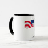 amerikanische Flagge Tasse (Vorderseite Links)