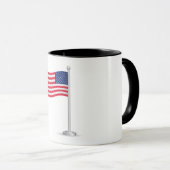 amerikanische Flagge Tasse (VorderseiteRechts)