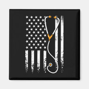 Amerikanische Flagge Texas 4. Juli Vintage-Geschen Magnet