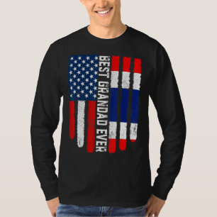 Amerikanische Flagge & Thailändische Flagge Beste T-Shirt