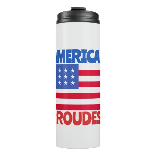 Amerikanische Flagge Thermosbecher (Vorderseite)