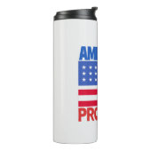 Amerikanische Flagge Thermosbecher (Nach links gedreht)