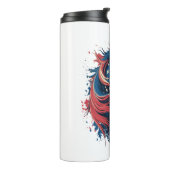 Amerikanische Flagge Thermosbecher (Nach links gedreht)