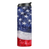Amerikanische Flagge Thermosbecher (Nach links gedreht)
