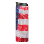 Amerikanische Flagge Thermosbecher (Nach rechts gedreht)