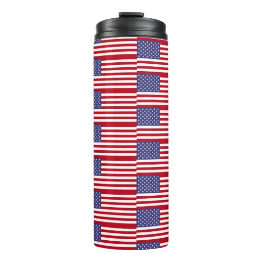 Amerikanische Flagge Thermosbecher (Vorderseite)