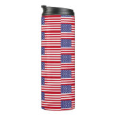 Amerikanische Flagge Thermosbecher (Nach rechts gedreht)