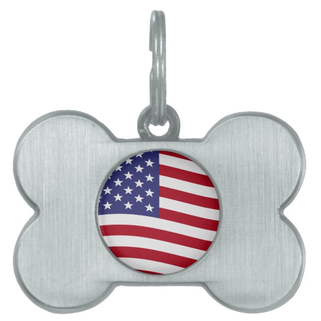 Amerikanische Flagge Tiermarke (Vorderseite)
