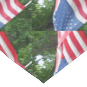 Amerikanische Flagge Tischdecke (Schrägansicht)