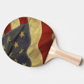 Amerikanische Flagge Tischtennis Schläger (Seitenansicht)
