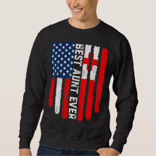 Amerikanische Flagge Tonga Flagge Beste Tante je F Sweatshirt