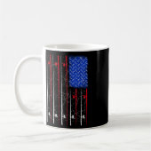 Amerikanische Flagge Top Kaffeetasse (Links)