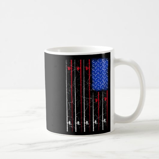 Amerikanische Flagge Top Kaffeetasse (Rechts)
