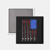 Amerikanische Flagge Top Magnet (Vorderseite/Rückseite)