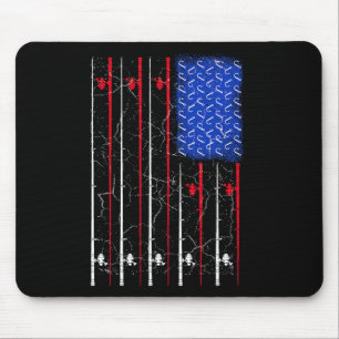 Amerikanische Flagge Top Mousepad