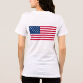 Amerikanische Flagge Tri-Blend Shirt (Rückseite)