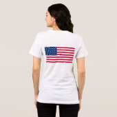 Amerikanische Flagge Tri-Blend Shirt (Rückseite voll)
