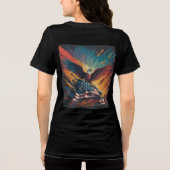 Amerikanische Flagge Tri-Blend Shirt (Rückseite)