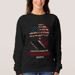 Amerikanische Flagge Trinidad und Tobago Halb Trin Sweatshirt