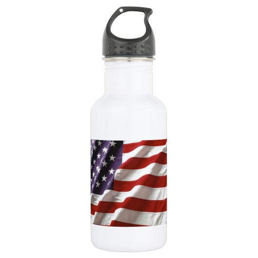 Amerikanische Flagge Trinkflasche (Vorderseite)