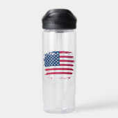 Amerikanische Flagge Trinkflasche (Rückseite)