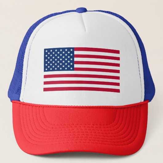 Amerikanische Flagge - Trucker Hat Truckerkappe (Vorderseite)