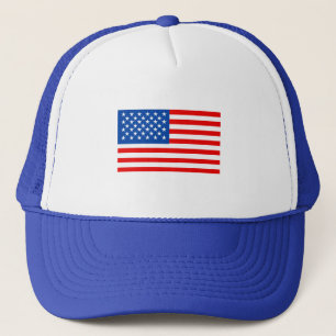 Amerikanische Flagge Truckerkappe