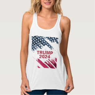 Amerikanische Flagge Trump 2024 Tank Top