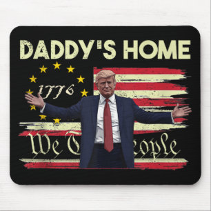 Amerikanische Flagge Trump Daddys Home Wir Das Vol Mousepad