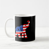 Amerikanische Flagge Trump Kaffeetasse (Links)