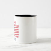 Amerikanische Flagge Trump Tasse 2024 (Mittel)