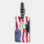 AMERIKANISCHE FLAGGE U. EAGLE GEPÄCKANHÄNGER (Vorderseite vertikal)