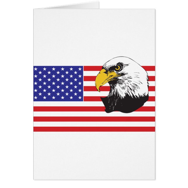 Amerikanische Flagge und Adler (Vorne)