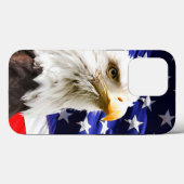 Amerikanische Flagge und Adler Case-Mate iPhone Hülle (Rückseite (Horizontal))