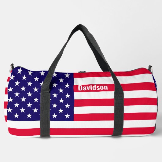 Amerikanische Flagge und Adler Duffle Bag (Vorderseite)