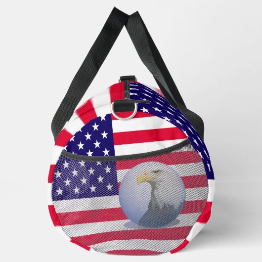 Amerikanische Flagge und Adler Duffle Bag (Rechts)