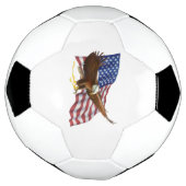 Amerikanische Flagge und Adler Fußball (Gedreht)