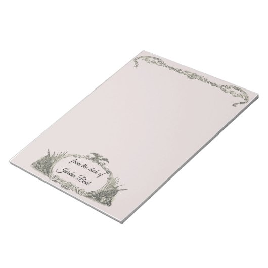 Amerikanische Flagge und Adler Notizblock (angewinkelt)