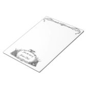 Amerikanische Flagge und Adler Notizblock (angewinkelt)