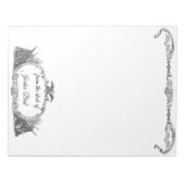 Amerikanische Flagge und Adler Notizblock (Vorderseite)