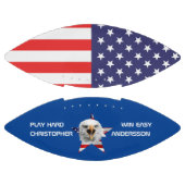Amerikanische Flagge und Adler-Patriotik Football (Paneele)