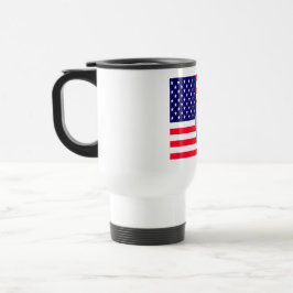 Amerikanische Flagge und Adler Reisebecher