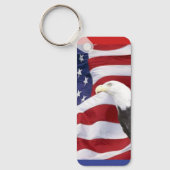 Amerikanische Flagge und Adler Schlüsselanhänger (Vorderseite)
