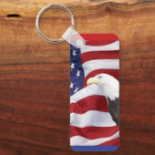 Amerikanische Flagge und Adler Schlüsselanhänger (Vorderseite)