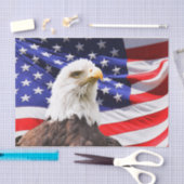 Amerikanische Flagge und Adler Seidenpapier (Handwerk)