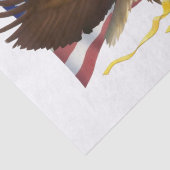 Amerikanische Flagge und Adler Seidenpapier (Detail)
